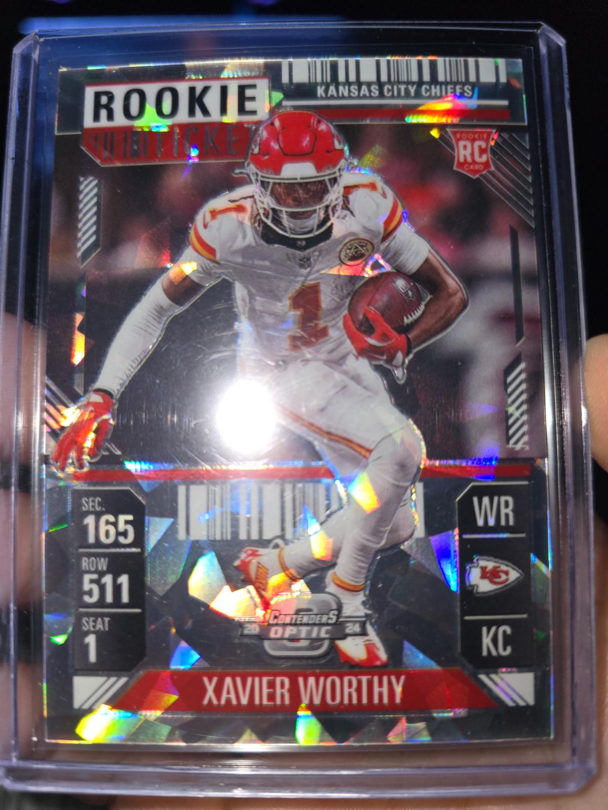 Xavier Worthy [Cracked Ice] #100