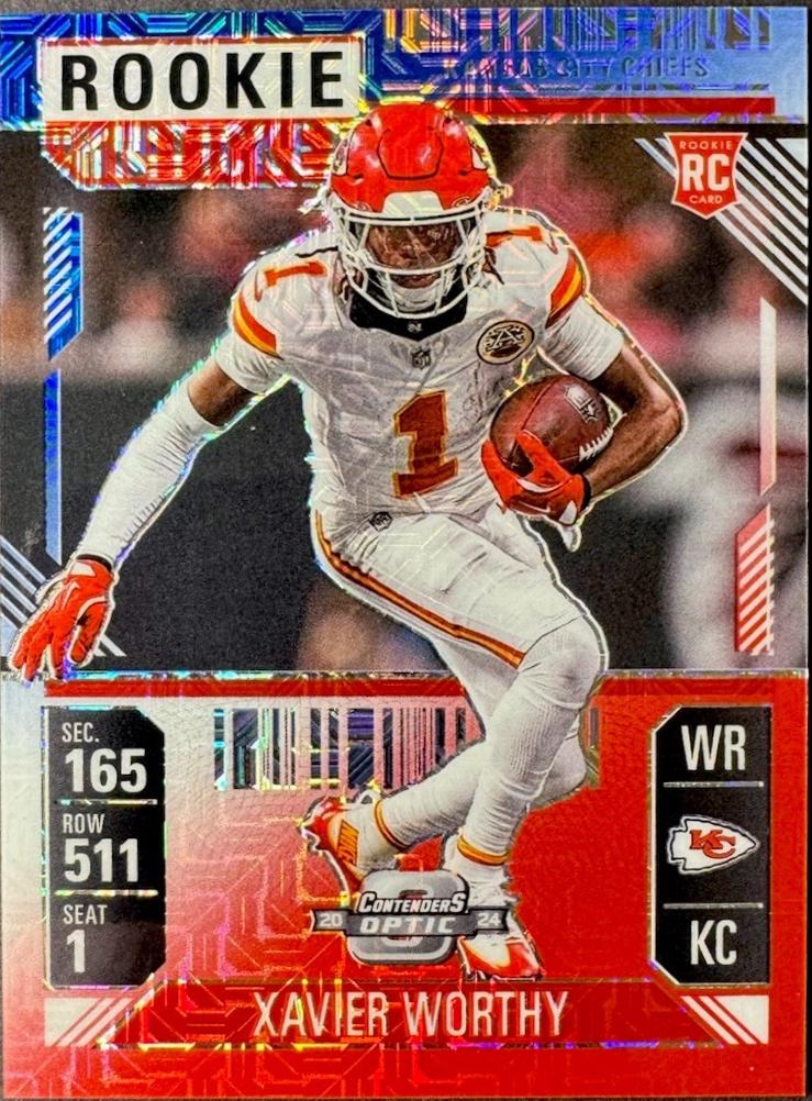 Xavier Worthy [Red White Blue] #100