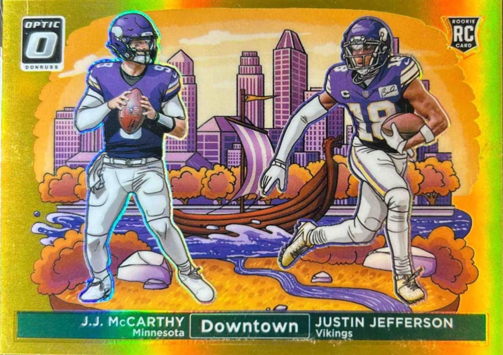 J.J. McCarthy / Justin Jefferson [Gold] #9