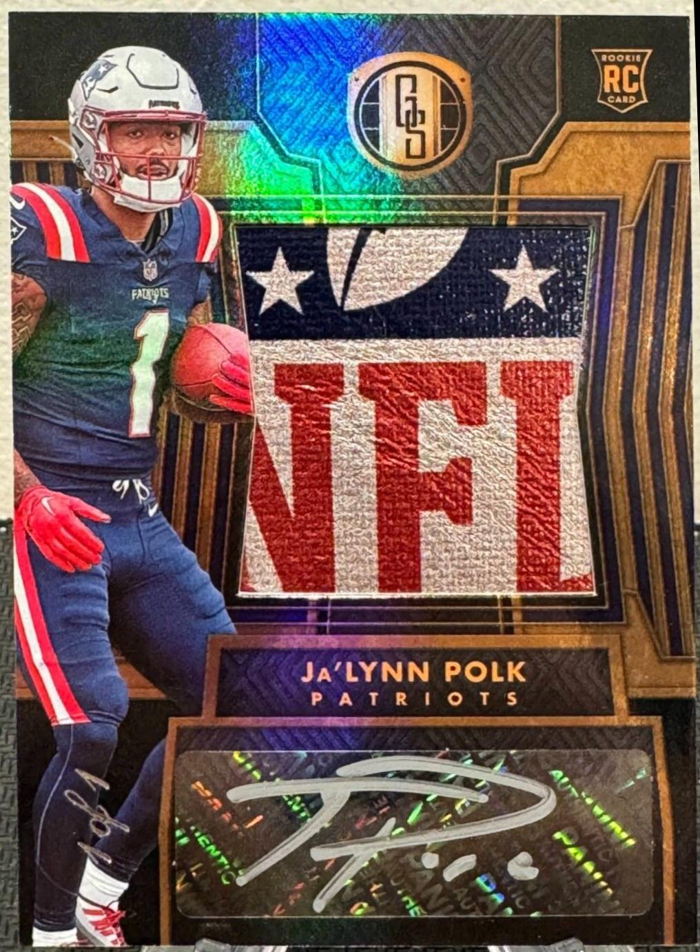 Ja'Lynn Polk [NFL Shield Rookie Jersey Autographs Jumbo] #253