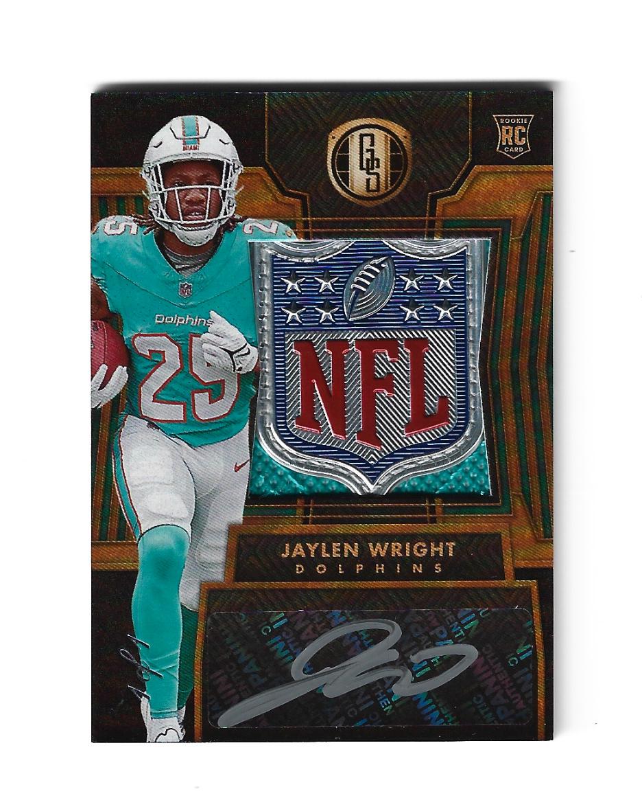 Jaylen Wright [NFL Shield Rookie Jersey Autographs Jumbo] #268
