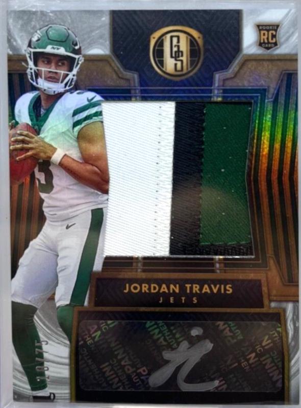 Jordan Travis [White Gold Rookie Jersey Autographs Jumbo] #279