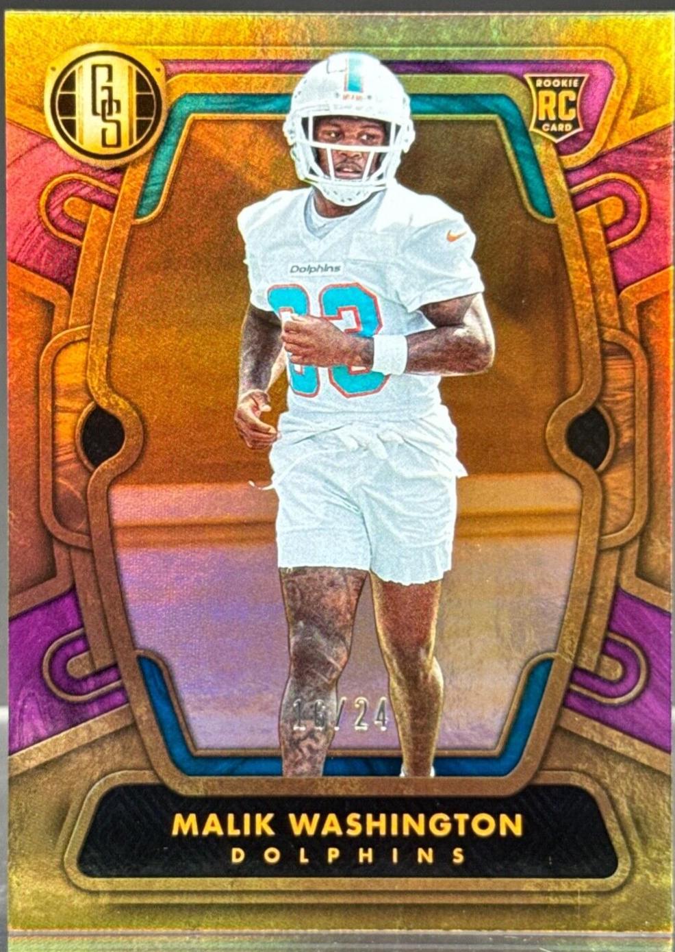 Malik Washington [Rose Gold Rookie Autograph] #177