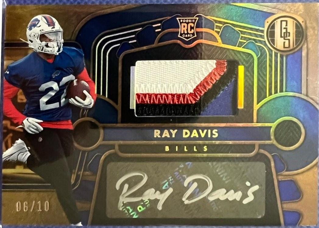 Ray Davis [Sapphire Rookie Jersey Autograph] #240