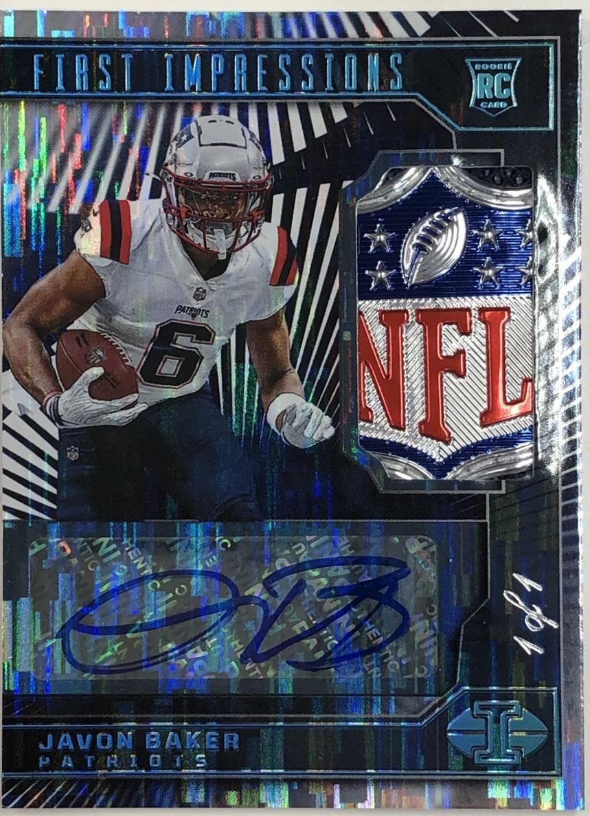 Javon Baker [Black First Impressions Autographed Memorabilia] #120