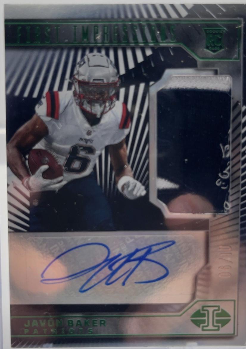Javon Baker [Green First Impressions Autographed Memorabilia] #120