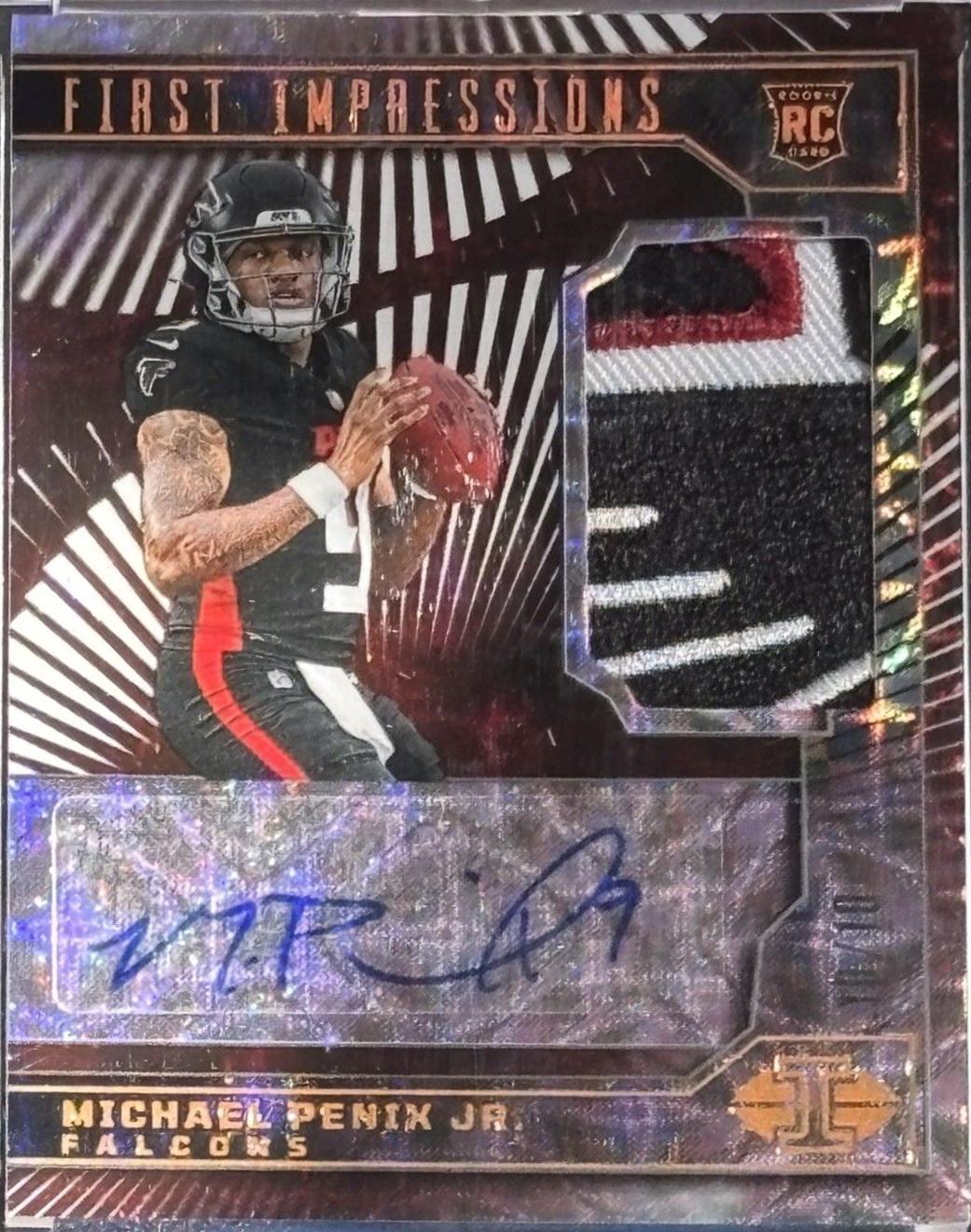 Michael Penix Jr. [Green FOTL First Impressions Autographed Memorabilia] #101