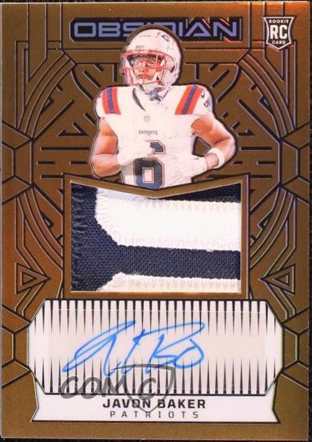 Javon Baker [Gold Rookie Jumbo Jersey Autograph] #242