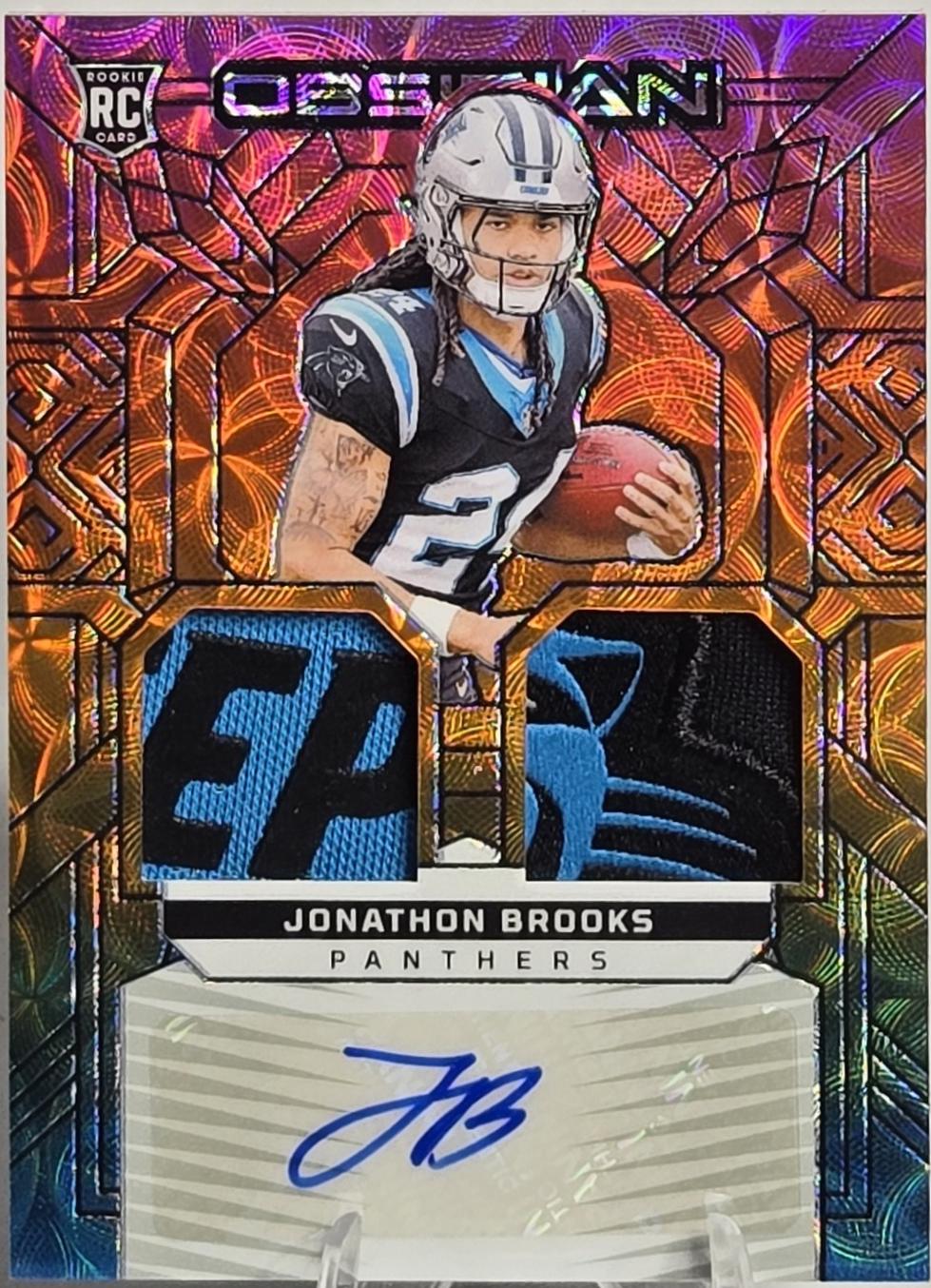 Jonathon Brooks [Neon FOTL Rookie Jumbo Jersey Autograph] #214