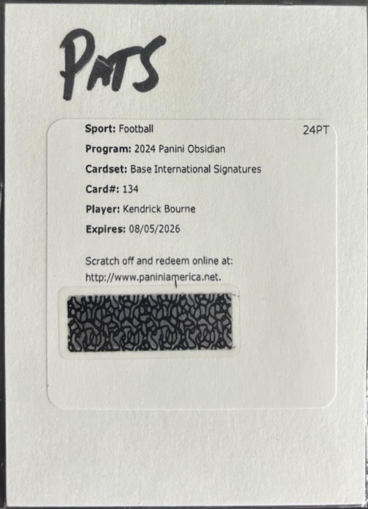Kendrick Bourne [Signature International] #134