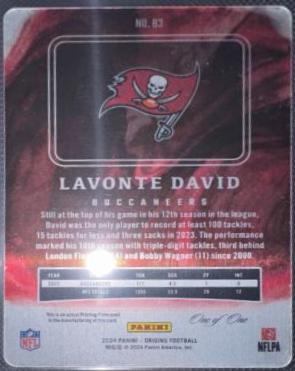 Lavonte David [Printing Plate] #83