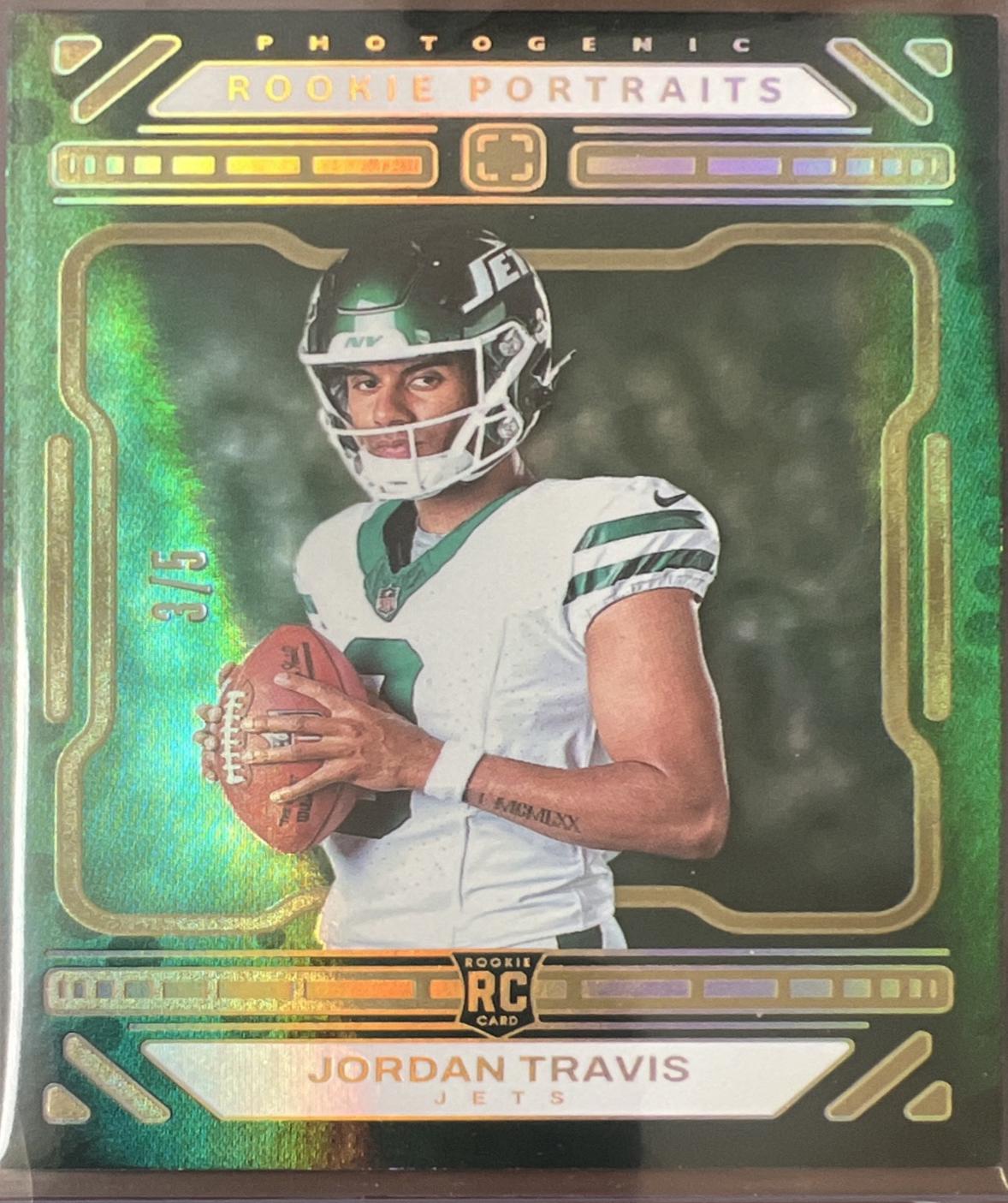 Jordan Travis [Gold Rookie Portrait Autograph] #156