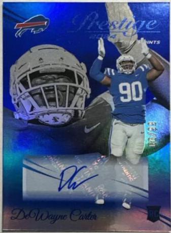 DeWayne Carter [Xtra Points Signatures Premium Blue] #382