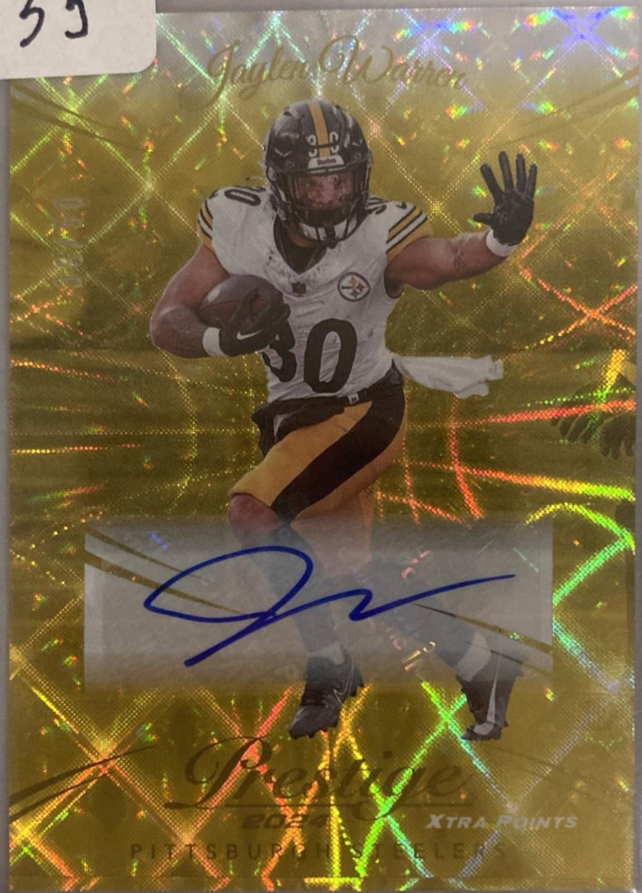 Jaylen Warren [Xtra Points Signatures Premium Gold] #250