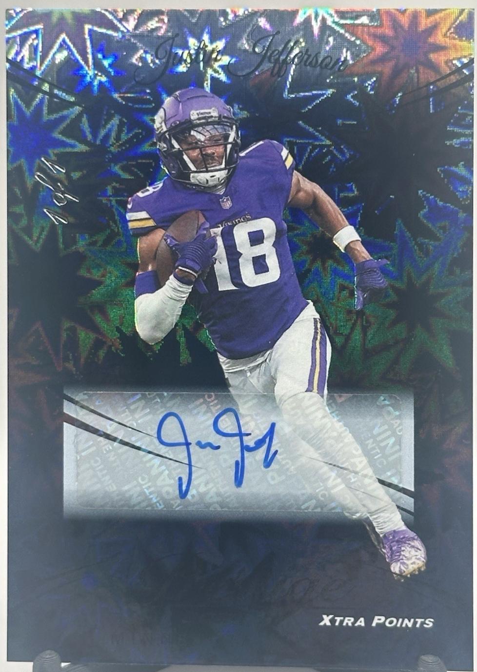 Justin Jefferson [Xtra Points Signatures Premium Black] #192