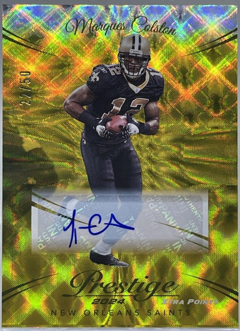Marques Colston [Xtra Points Signatures Premium Gold] #218