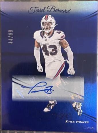 Terrel Bernard [Xtra Points Signatures Premium Blue] #36