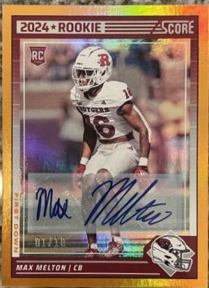 Max Melton [First Down Signature] #374
