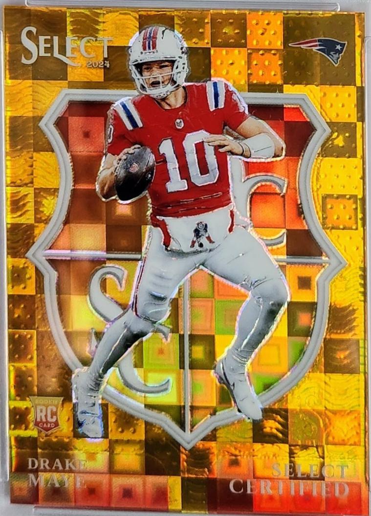 Drake Maye [Gold Prizm] #3