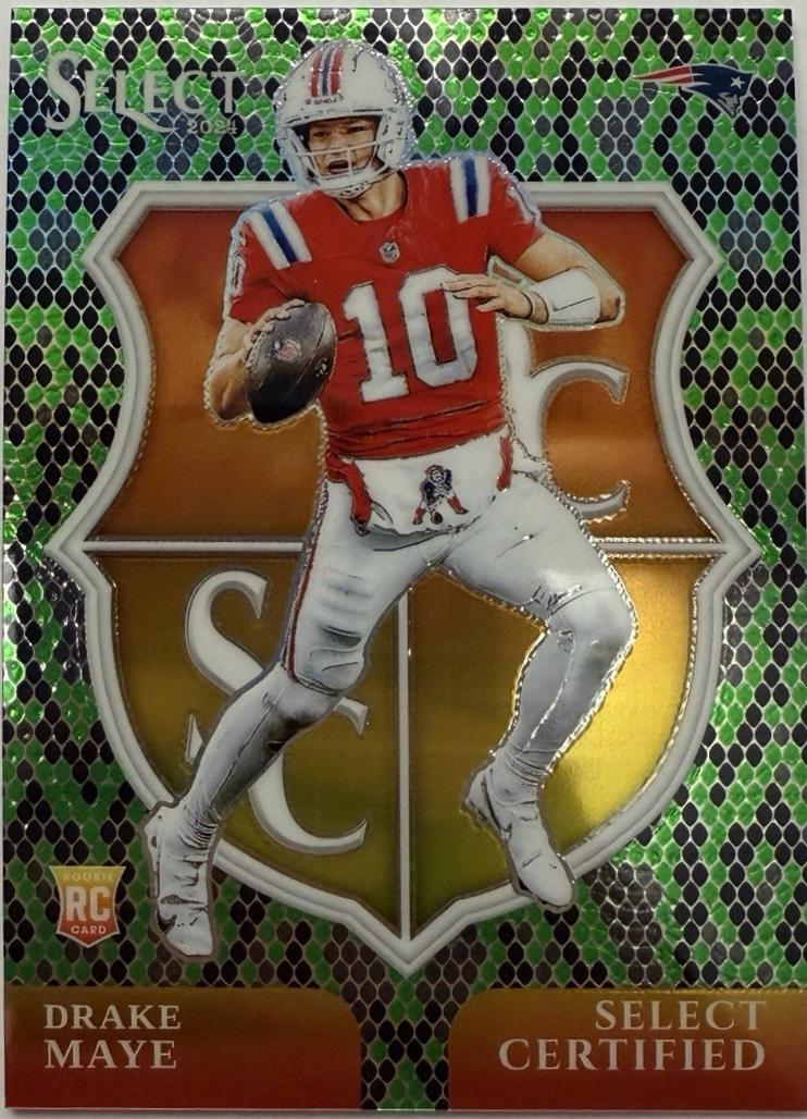 Drake Maye [Green Black Snakeskin Prizm] #3
