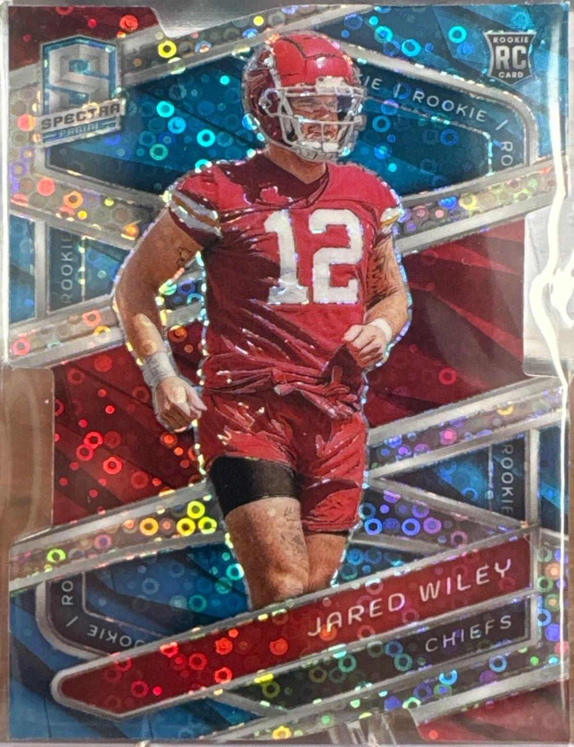 Jared Wiley [Neon Blue Die-Cut] #176