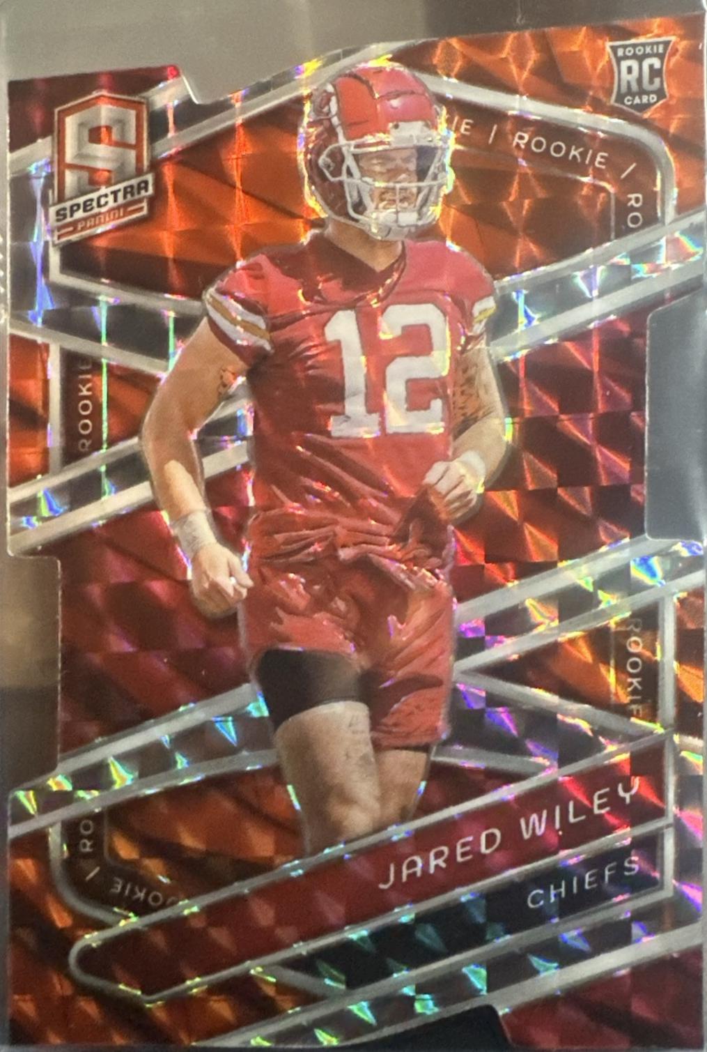 Jared Wiley [Neon Orange Die-Cut] #176