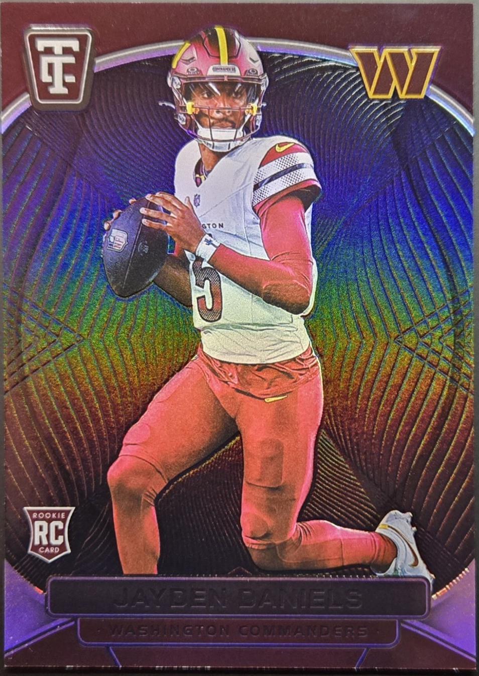 Jayden Daniels [Mirror Platinum Black] #138