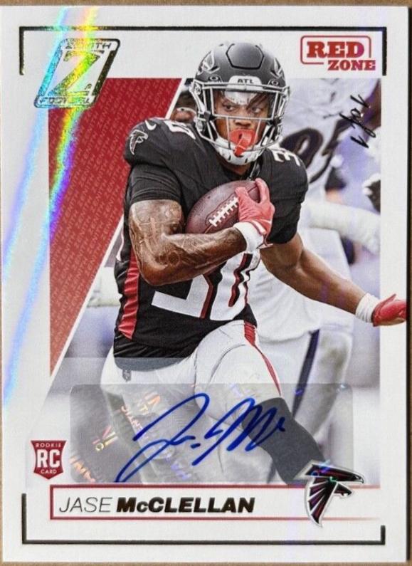 Jase McClellan [Rookie Red Zone Autograph White] #143