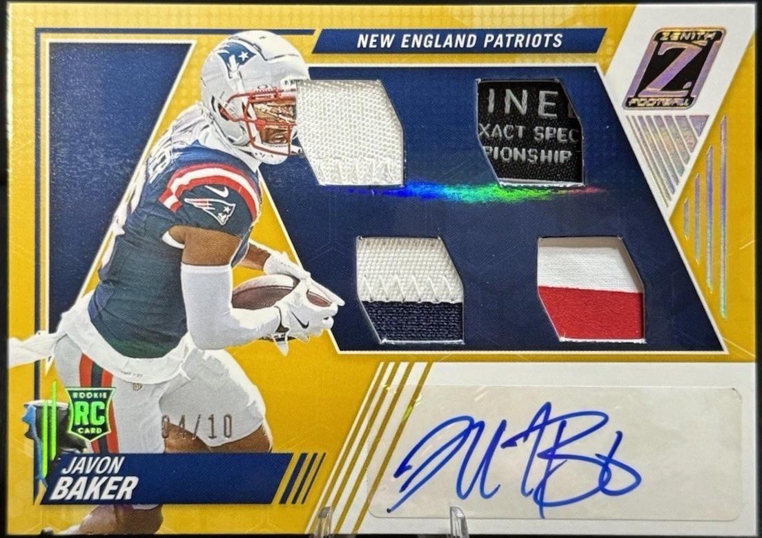 Javon Baker [Gold Rookie Patch Autograph] #220