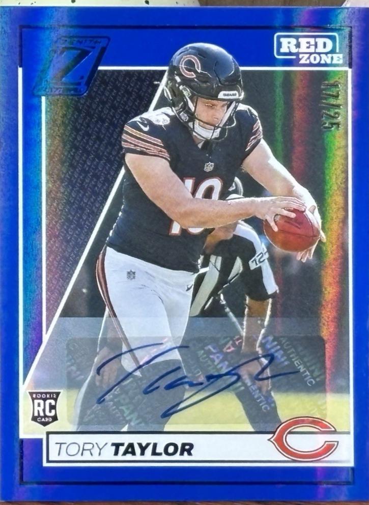 Tory Taylor [Rookie Red Zone Autograph Blue] #178