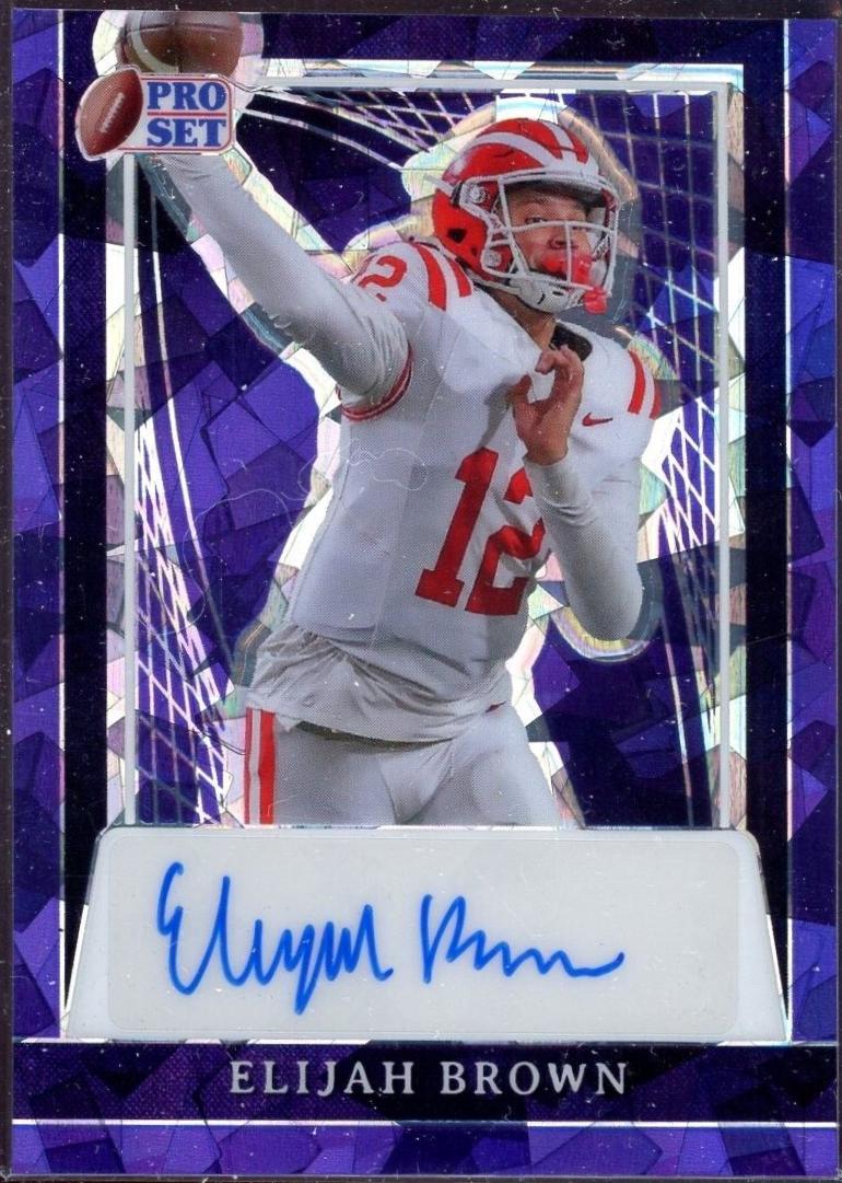 Elijah Brown [Purple Crystal] #PA-EB3