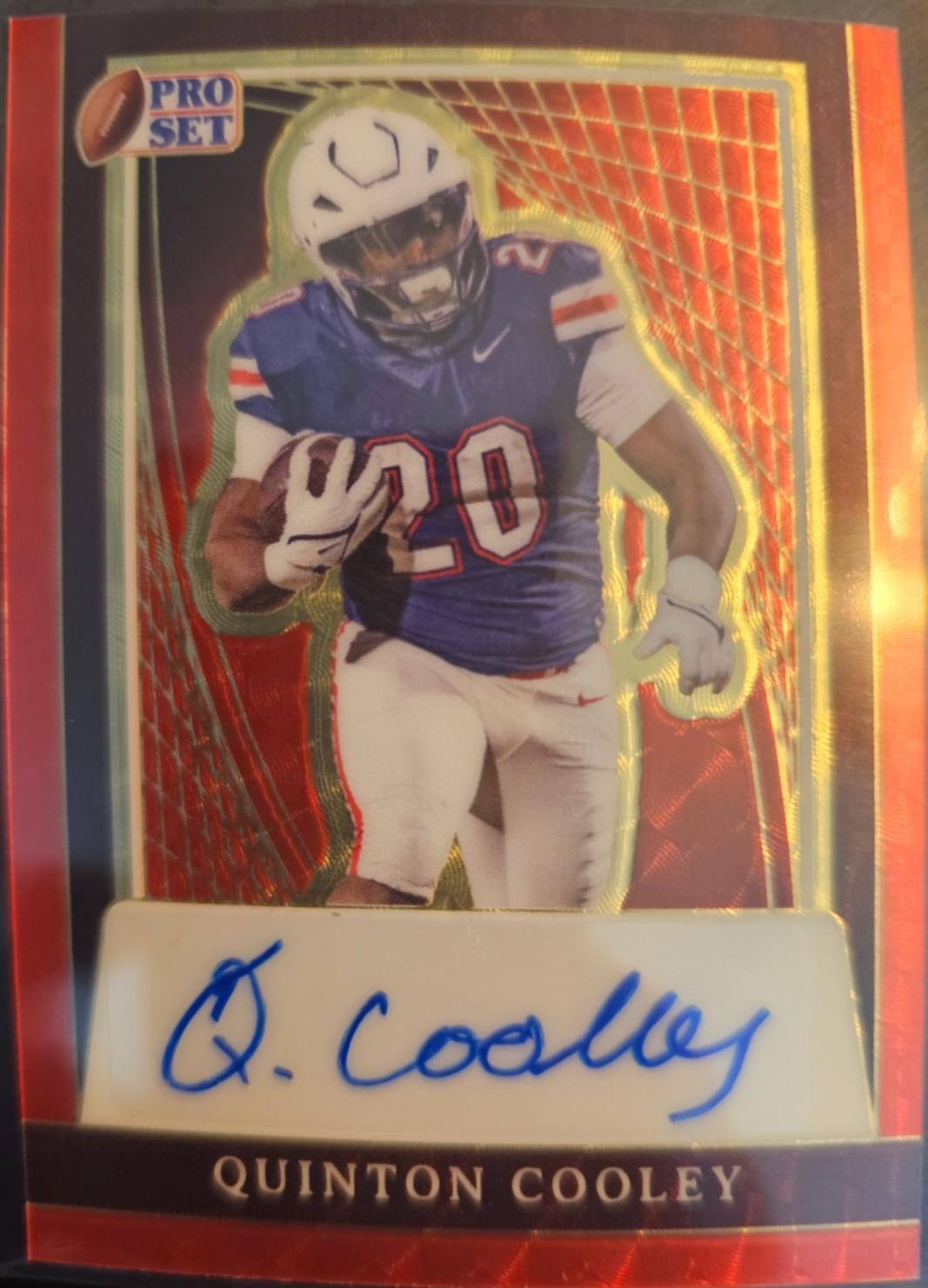Quinton Cooley [Red Flood] #PA-QC1