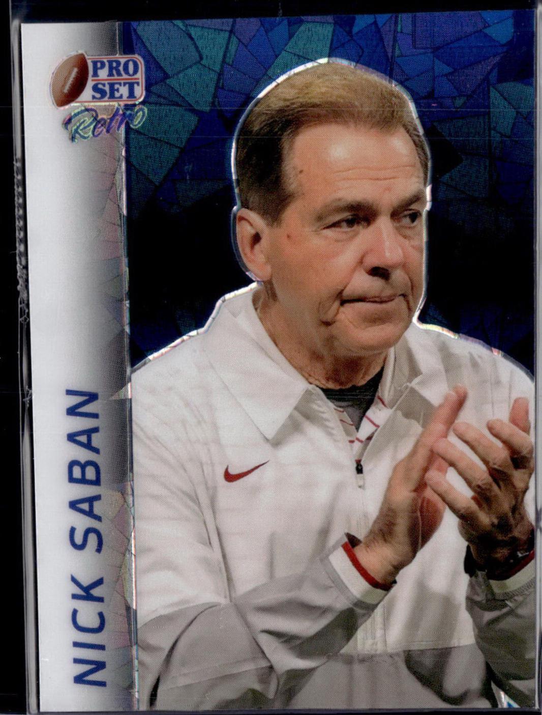Nick Saban [Blue Crystal] #RB-64