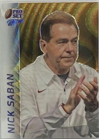 Nick Saban [Gold Wave] #RB-64