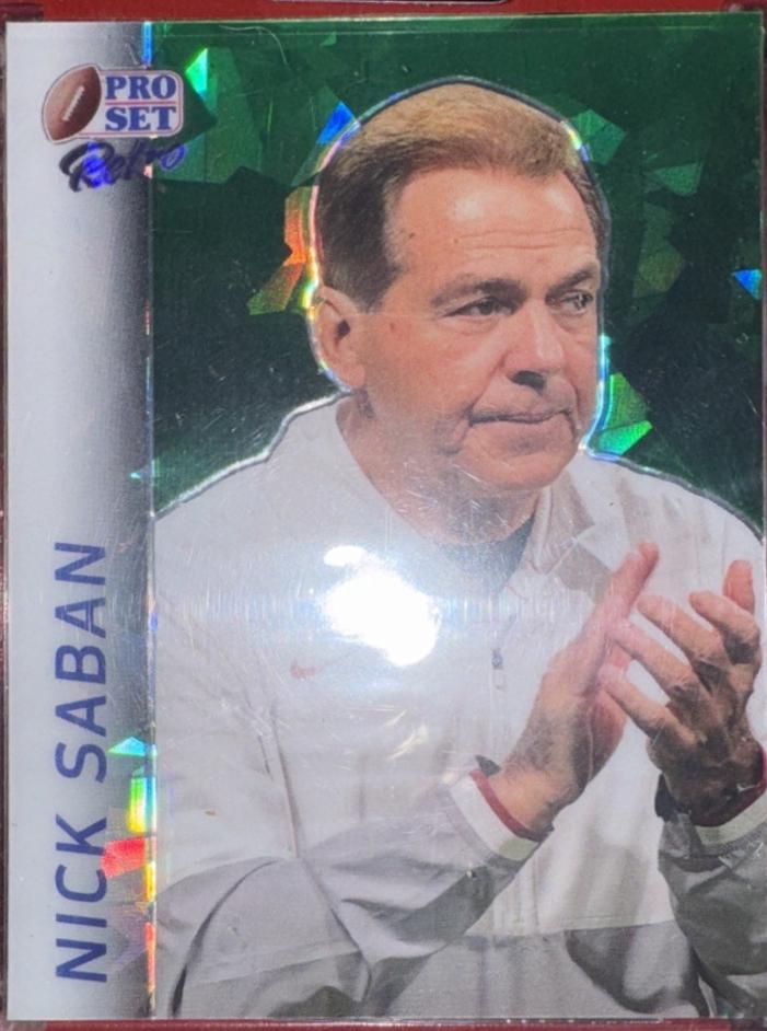 Nick Saban [Green Crystal] #RB-64