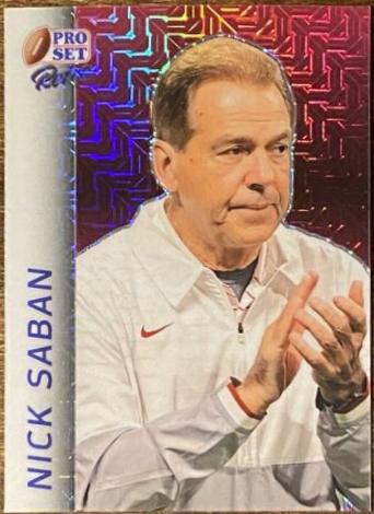 Nick Saban [Pink Crystal] #RB-64