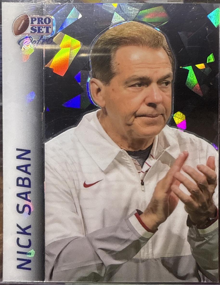 Nick Saban [Silver Crystal] #RB-64