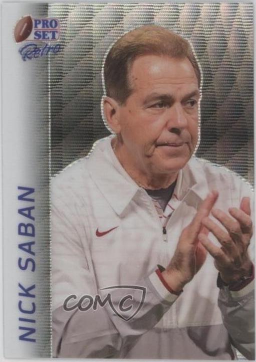 Nick Saban [Silver Wave] #RB-64