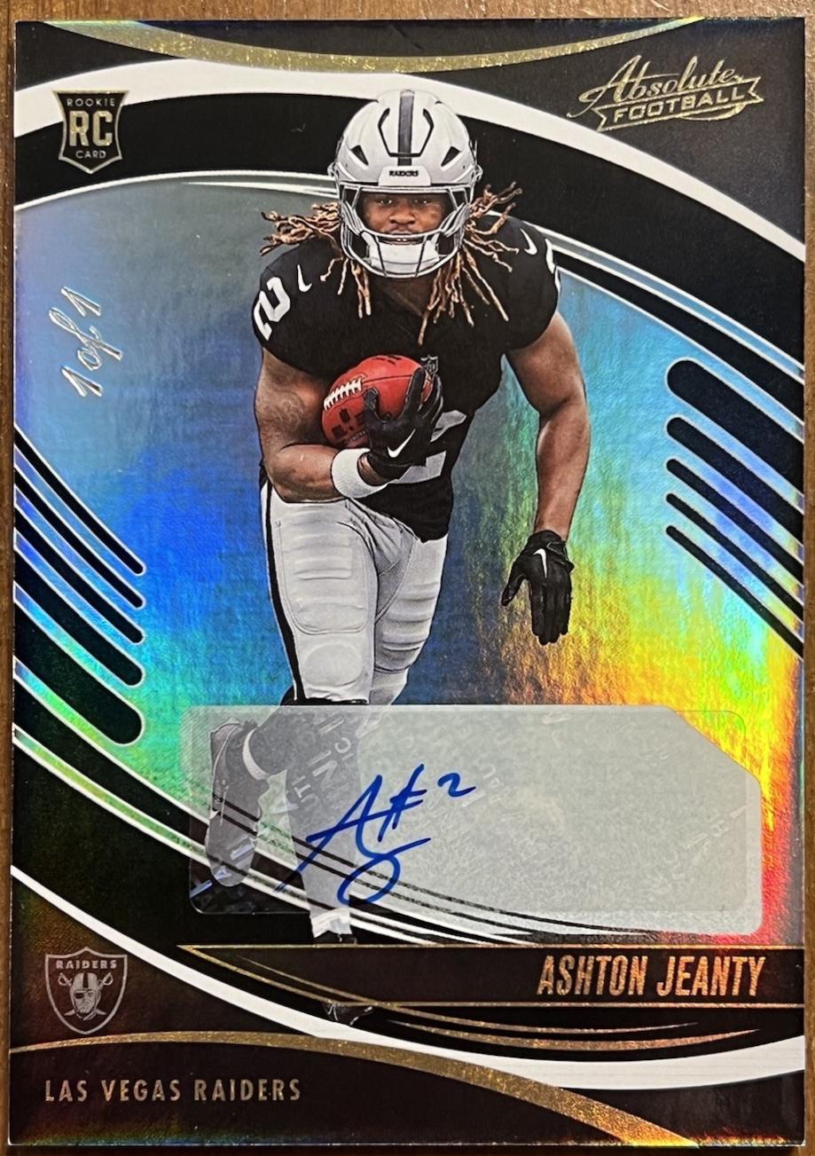 Ashton Jeanty [Signature Black Galaxy] #106