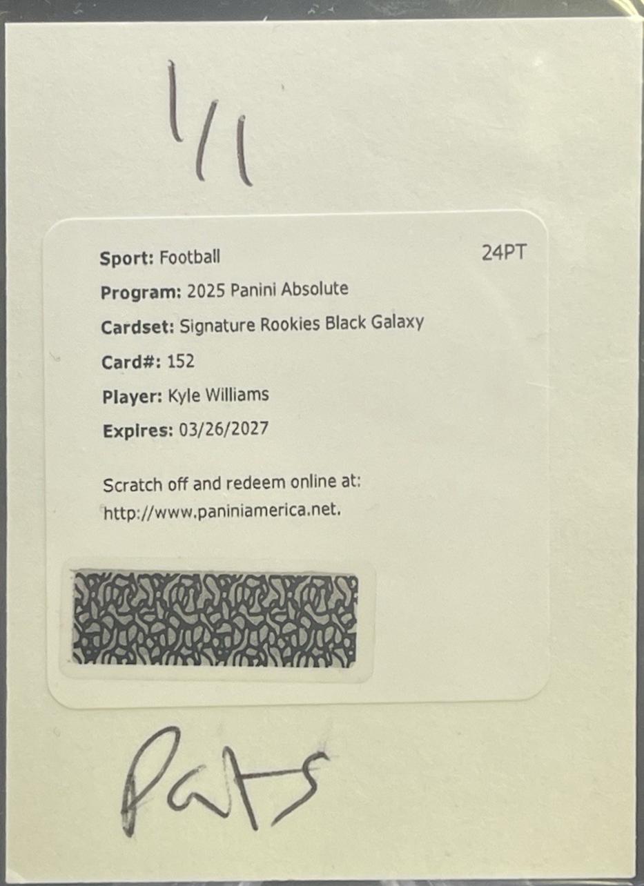 Kyle Williams [Signature Black Galaxy] #152
