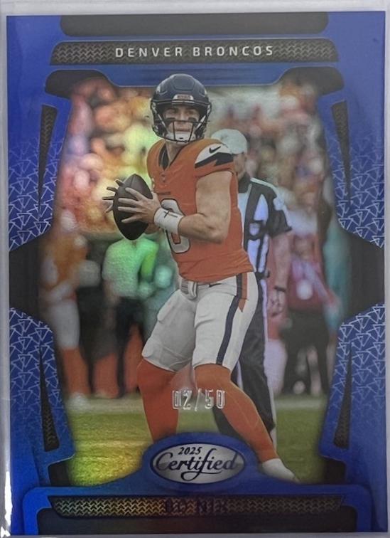 Bo Nix [Blue Mirror] #29