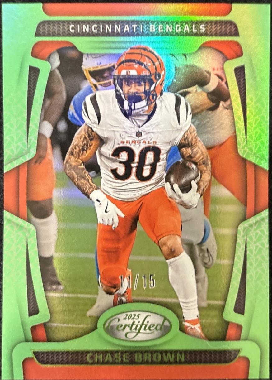 Chase Brown [Lime Green Mirror] #20