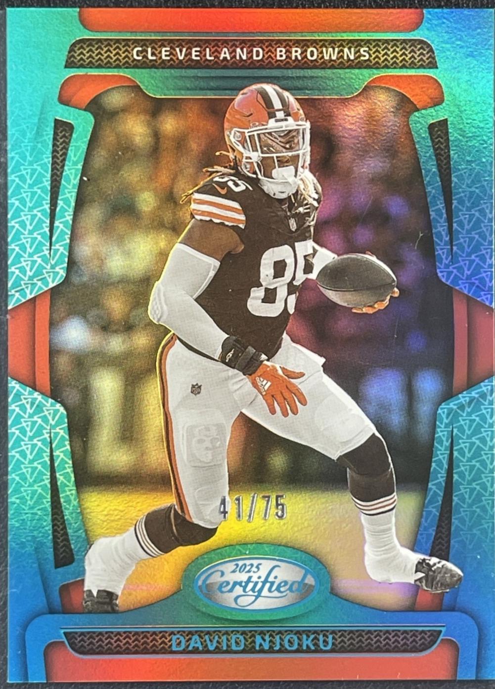 David Njoku [Teal Mirror] #25