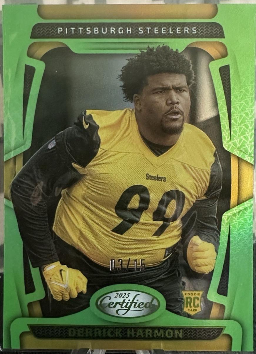 Derrick Harmon [Lime Green Mirror] #156