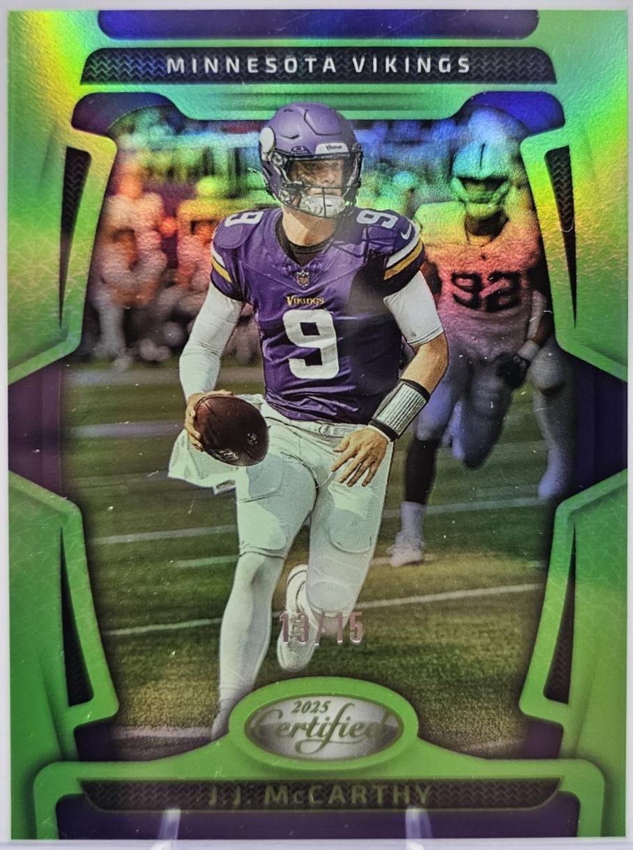 J.J. McCarthy [Lime Green Mirror] #66