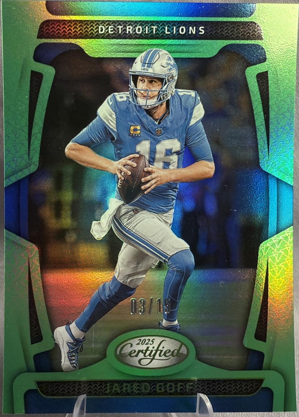 Jared Goff [Lime Green Mirror] #35