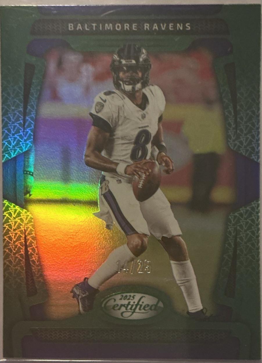 Lamar Jackson [Lime Green Mirror] #7