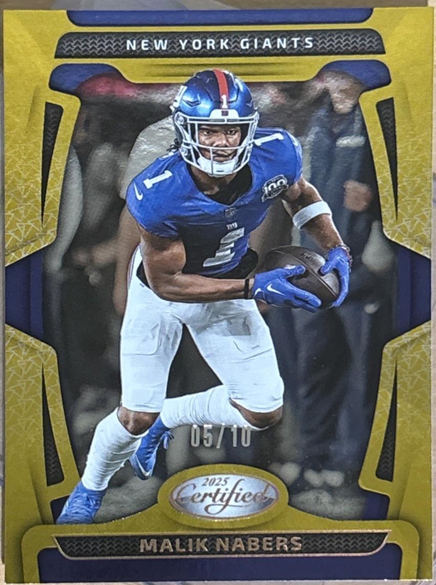 Malik Nabers [Gold Mirror] #73