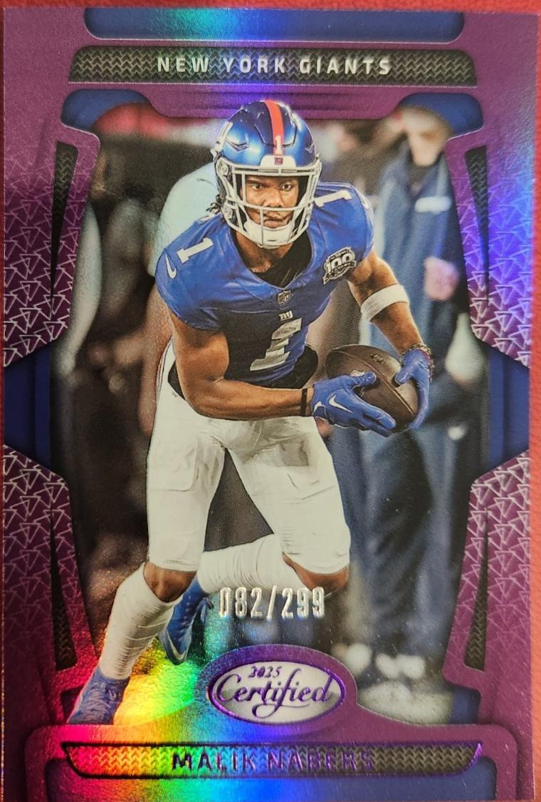 Malik Nabers [Purple Mirror] #73