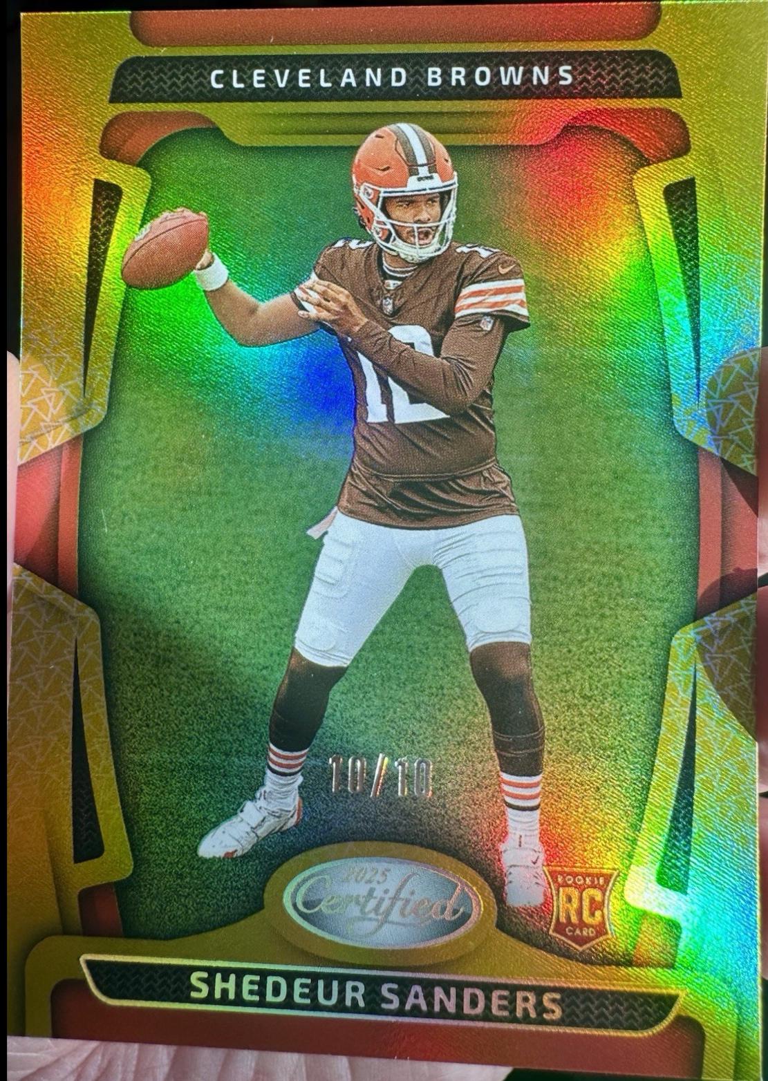 Shedeur Sanders [Gold Mirror] #101